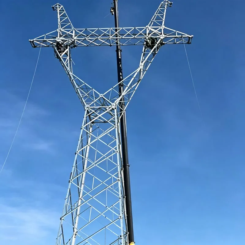 Kraftöverföringstorn i galvaniserat stål
