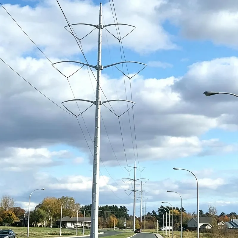 Högspänningsgalvaniserat stålrörstorn